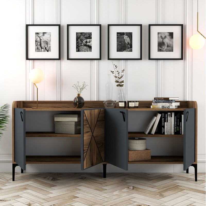 ΜΠΟΥΦΕΣ ART MAISON CHICO - CHARCOAL (180x35x78εκ.)