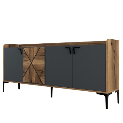 ΜΠΟΥΦΕΣ ART MAISON CHICO - CHARCOAL (180x35x78εκ.)