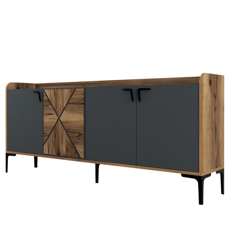 ΜΠΟΥΦΕΣ ART MAISON CHICO - CHARCOAL (180x35x78εκ.)