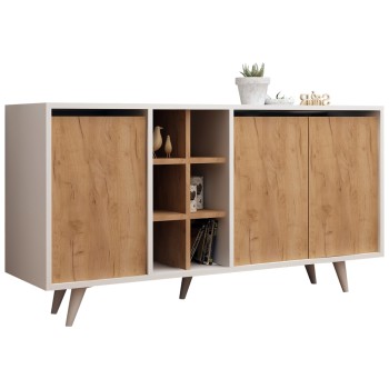 ΜΠΟΥΦΕΣ ART MAISON BURBANK - NATURAL WHITE (140x40x86εκ)