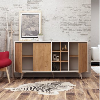 ΜΠΟΥΦΕΣ ART MAISON BURBANK - NATURAL WHITE (140x40x86εκ)
