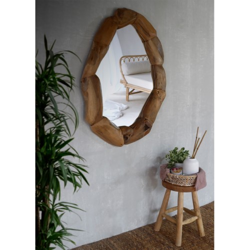 Καθρέπτης τοίχου Art Maison Eyesome - Wood (100x70εκ.)
