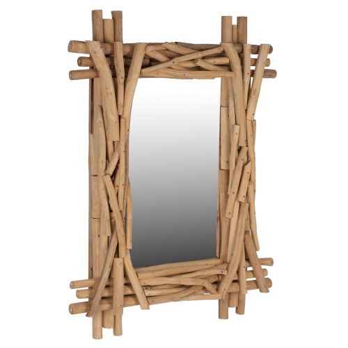 Καθρέπτης τοίχου Art Maison Eyesome - Natural Wood (100x80εκ.)