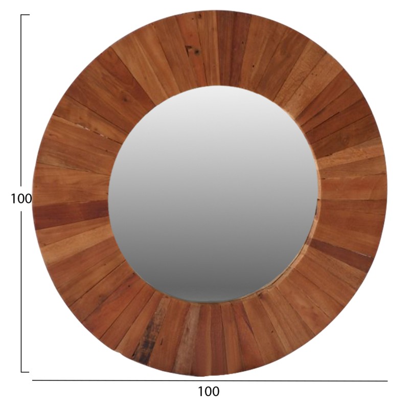 Καθρέπτης τοίχου Art Maison Nero - Natural (Φ100x5x100εκ.) Καθρέπτης τοίχου Art Maison Nero - Natural (Φ100x5x100εκ.)