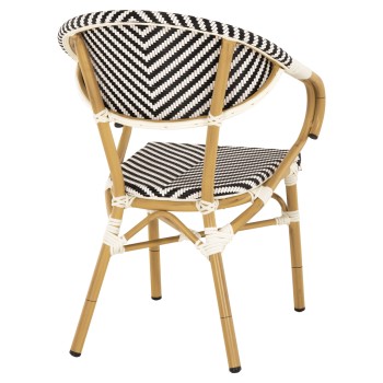 ΠΟΛΥΘΡΟΝΑ ART MAISON GYRICH ΜΑΥΡΟ-ΛΕΥΚΟ 57x55x82 εκ.