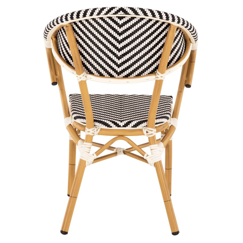 ΠΟΛΥΘΡΟΝΑ ART MAISON GYRICH ΜΑΥΡΟ-ΛΕΥΚΟ 57x55x82 εκ.