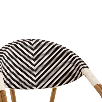 ΠΟΛΥΘΡΟΝΑ ART MAISON GYRICH ΜΑΥΡΟ-ΛΕΥΚΟ 57x55x82 εκ.