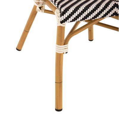 ΠΟΛΥΘΡΟΝΑ ART MAISON GYRICH ΜΑΥΡΟ-ΛΕΥΚΟ 57x55x82 εκ.