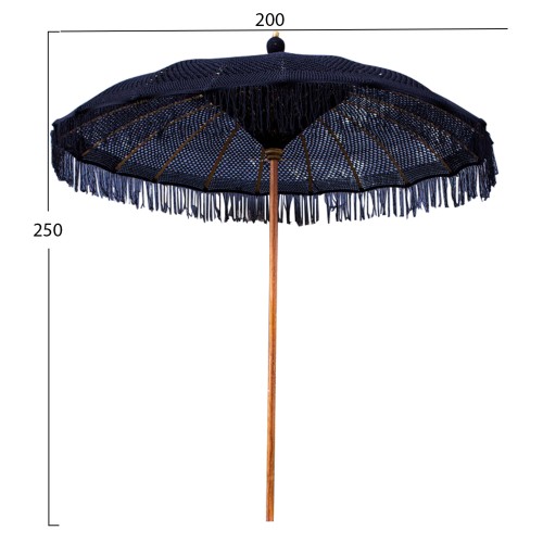 Ομπρέλα Art Maison Mahalo - Black (Φ200x250εκ.)