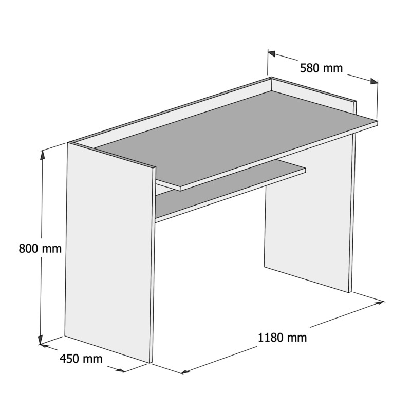 ΓΡΑΦΕΙΟ Art Maison Redmond - Gray White (118x58x80εκ.) ΓΡΑΦΕΙΟ Art Maison Redmond - Gray White (118x58x80εκ.)