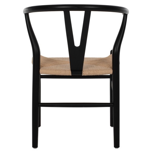 Καρέκλα Art Maison Cazelle - Black Natural (48x55x73,5εκ.)