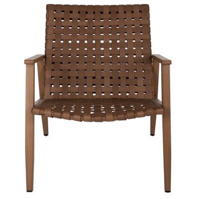 ΠΟΛΥΘΡΟΝΑ ART MAISON GARGOYLE ΜΕΤΑΛΛΟ ΟΨΗ ΞΥΛΟΥ & RATTAN ΔΕΡΜΑ-LOOK 63,5x75,5x77εκ.