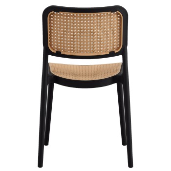 ΚΑΡΕΚΛΑ ΠΟΛΥΠΡΟΠΥΛΕΝΙΟΥ ART MAISON HARLOW ΜΑΥΡΗ ME MΠEZ ΨΑΘΑ 41x49x102Υ εκ.