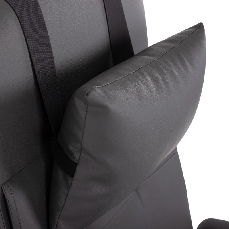 ΠΟΛΥΘΡΟΝΑ ΓΡΑΦΕΙΟΥ ART MAISON SHERMAN ΔΙΕΥΘΥΝΤΙΚΗ ΓΚΡΙ ΜΕ ΠΤΥΣΣΟΜΕΝΟ ΥΠΟΠΟΔΙΟ 58x71x128Y εκ.