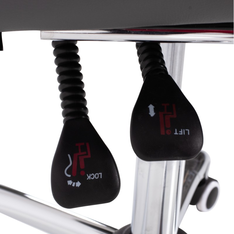 ΠΟΛΥΘΡΟΝΑ ΓΡΑΦΕΙΟΥ ART MAISON SHERMAN ΔΙΕΥΘΥΝΤΙΚΗ ΓΚΡΙ ΜΕ ΠΤΥΣΣΟΜΕΝΟ ΥΠΟΠΟΔΙΟ 58x71x128Y εκ.