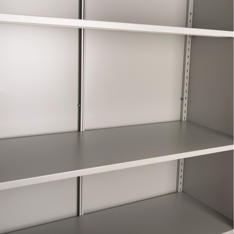 ΝΤΟΥΛΑΠΑ ΜΕΤΑΛΛΙΚΗ ART MAISON DONQUINO ΔΙΦΥΛΛΗ ΜΕ 5 ΑΠΟΘΗΚΕΥΤΙΚΟΥΣ ΧΩΡΟΥΣ ΓΚΡΙ 90Χ40Χ180Υεκ.