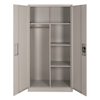 ΝΤΟΥΛΑΠΑ ΜΕΤΑΛΛΙΚΗ ART MAISON DONQUINO 2ΦΥΛΛΗ ΜΕ ΧΩΡΙΣΜΑ ΑΝΟΙΧΤΟ ΓΚΡΙ 90Χ40Χ180Yεκ.