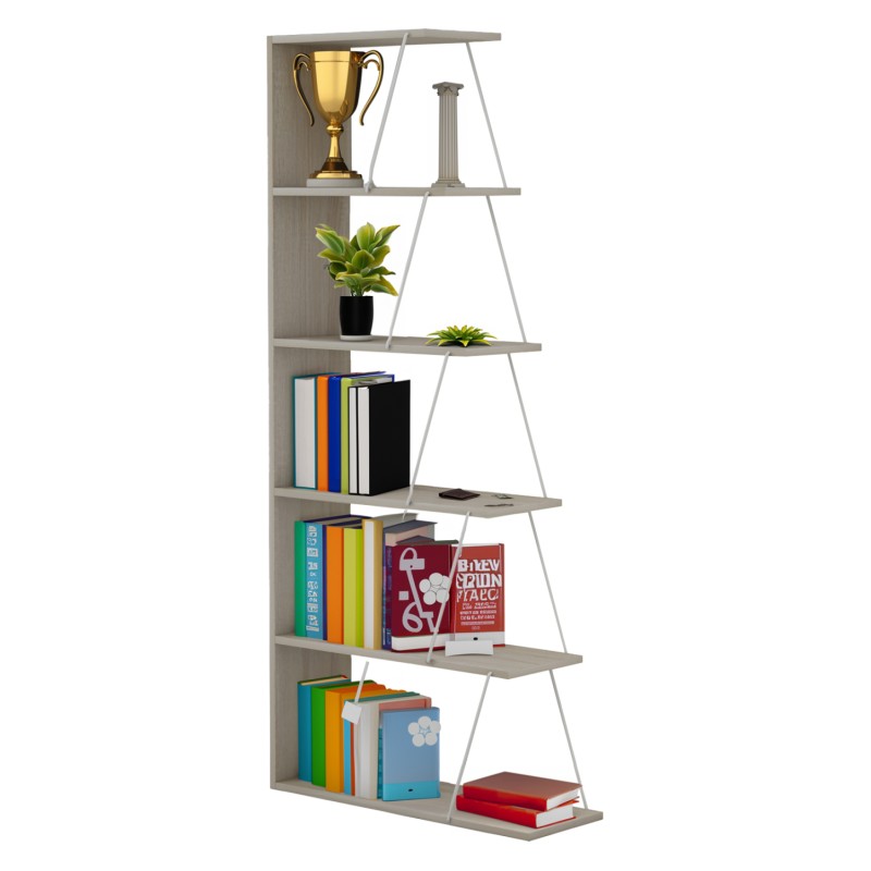 ΒΙΒΛΙΟΘΗΚΗ ART MAISON SANFRANCISCO - NATURAL WHITE (65x22-24x146εκ.) ΒΙΒΛΙΟΘΗΚΗ ART MAISON SANFRANCISCO - NATURAL WHITE (65x22-24x146εκ.)