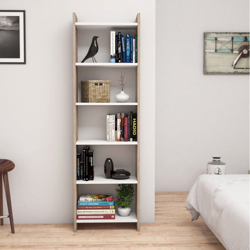 ΒΙΒΛΙΟΘΗΚΗ ART MAISON MACCLESFIELD - NATURAL WHITE (48,5x22x160Υ εκ.) ΒΙΒΛΙΟΘΗΚΗ ART MAISON MACCLESFIELD - NATURAL WHITE (48,5x22x160Υ εκ.)