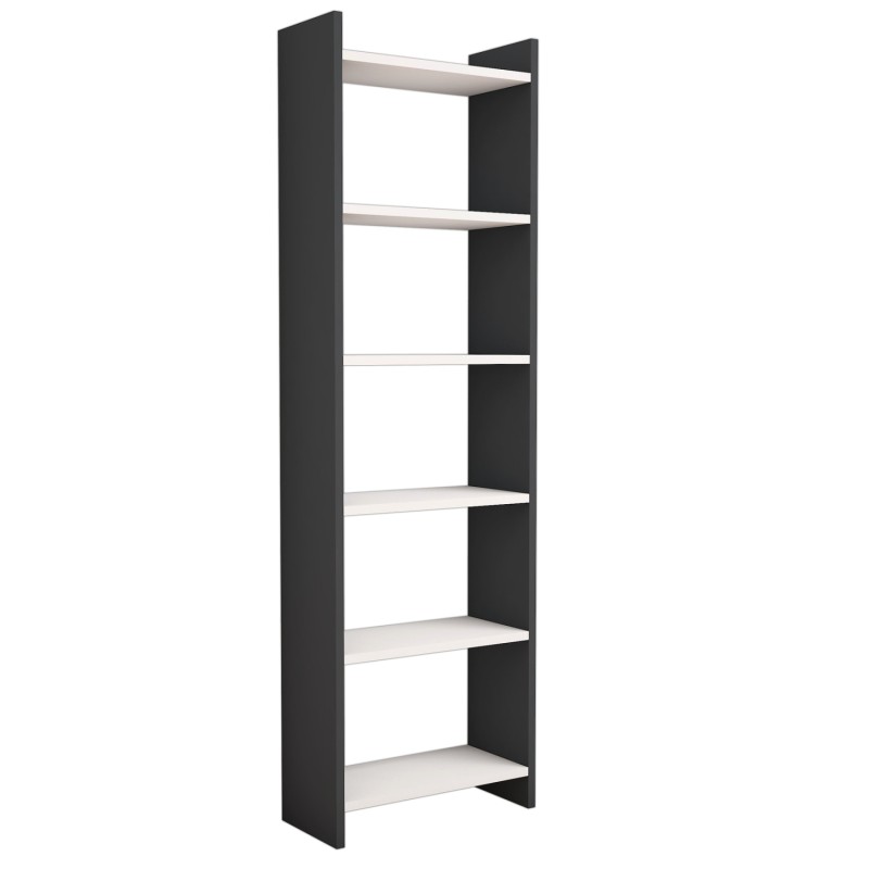 ΒΙΒΛΙΟΘΗΚΗ Art Maison Tooele - Gray White (48,5x22x160εκ.) ΒΙΒΛΙΟΘΗΚΗ Art Maison Tooele - Gray White (48,5x22x160εκ.)
