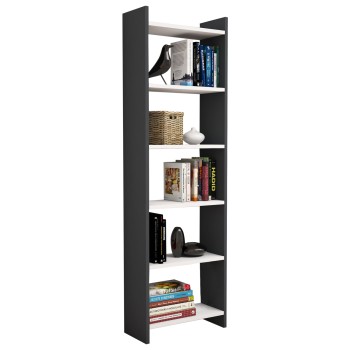 ΒΙΒΛΙΟΘΗΚΗ Art Maison Tooele - Gray White (48,5x22x160εκ.)