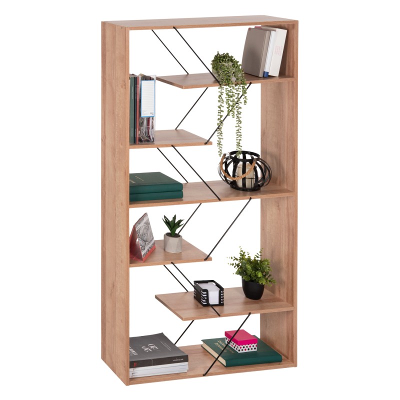 ΒΙΒΛΙΟΘΗΚΗ ART MAISON SANFRANCISCO - NATURAL BLACK (84x24x157εκ.) ΒΙΒΛΙΟΘΗΚΗ ART MAISON SANFRANCISCO - NATURAL BLACK (84x24x157εκ.)