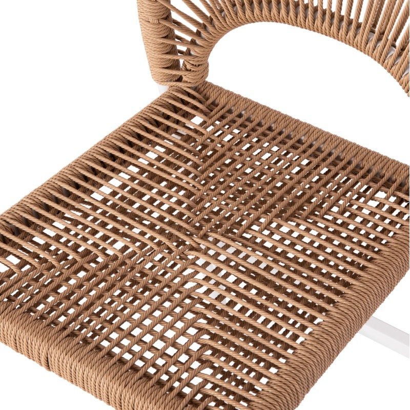 ΣΚΑΜΠΟ ART MAISON NAPERVILLE - WHITE NATURAL (46x58x95εκ.)