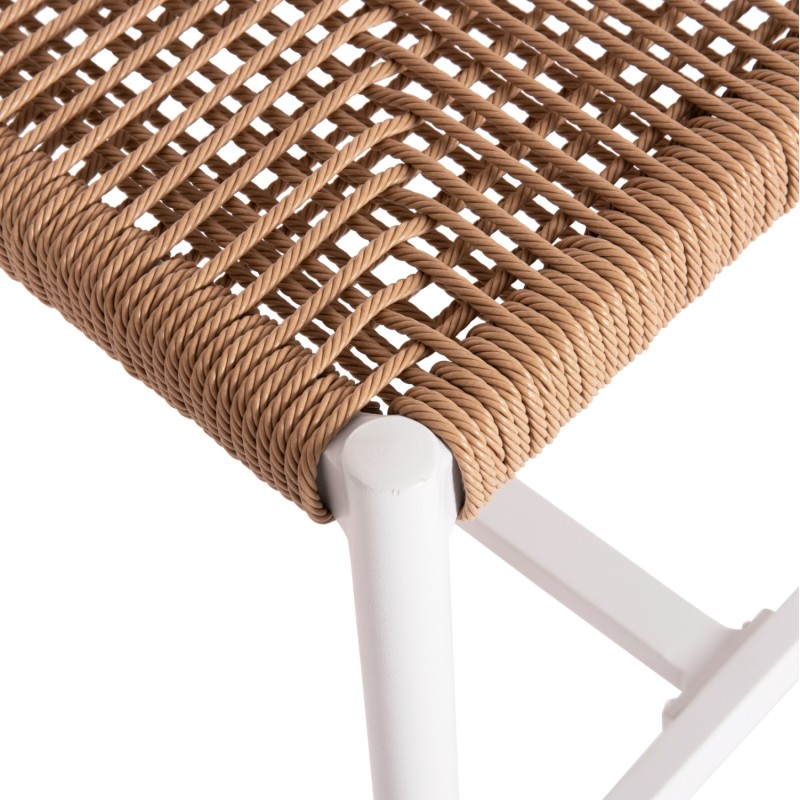 ΣΚΑΜΠΟ ART MAISON NAPERVILLE - WHITE NATURAL (46x58x95εκ.)