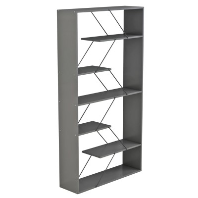 ΒΙΒΛΙΟΘΗΚΗ ART MAISON SANFRANCISCO - GRAY BLACK (84x24x157εκ.) ΒΙΒΛΙΟΘΗΚΗ ART MAISON SANFRANCISCO - GRAY BLACK (84x24x157εκ.)
