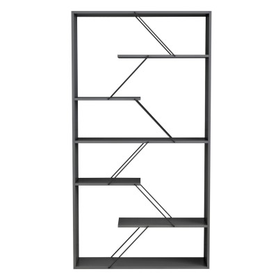 ΒΙΒΛΙΟΘΗΚΗ ART MAISON SANFRANCISCO - GRAY BLACK (84x24x157εκ.) ΒΙΒΛΙΟΘΗΚΗ ART MAISON SANFRANCISCO - GRAY BLACK (84x24x157εκ.)