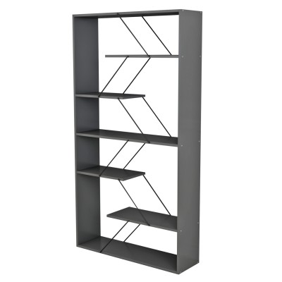 ΒΙΒΛΙΟΘΗΚΗ ART MAISON SANFRANCISCO - GRAY BLACK (84x24x157εκ.) ΒΙΒΛΙΟΘΗΚΗ ART MAISON SANFRANCISCO - GRAY BLACK (84x24x157εκ.)
