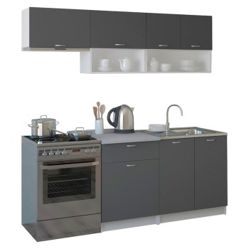 Σύνθεση Κουζίνας Art Maison Cairo - Gray White (200x46-29,2εκ.)