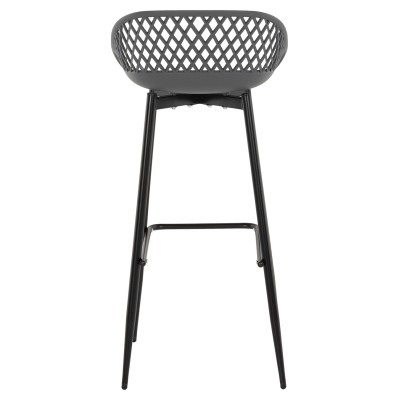 ΣΚΑΜΠΟ ΜΠΑΡ ART MAISON FORLAUDERDALE - GRAY BLACK (46x48x99εκ.)