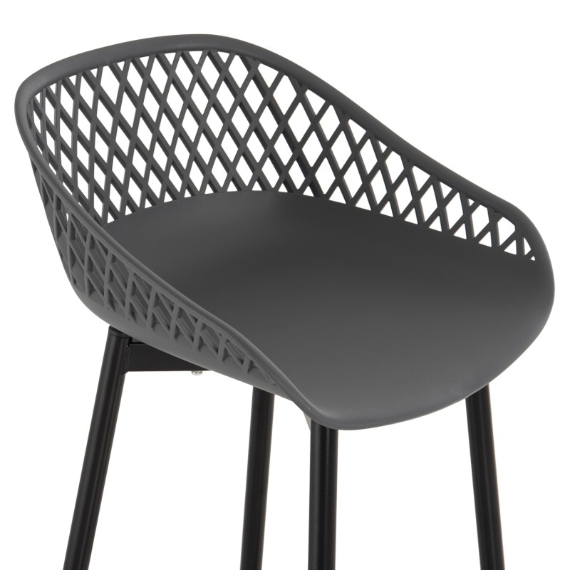 ΣΚΑΜΠΟ ΜΠΑΡ ART MAISON FORLAUDERDALE - GRAY BLACK (46x48x99εκ.)