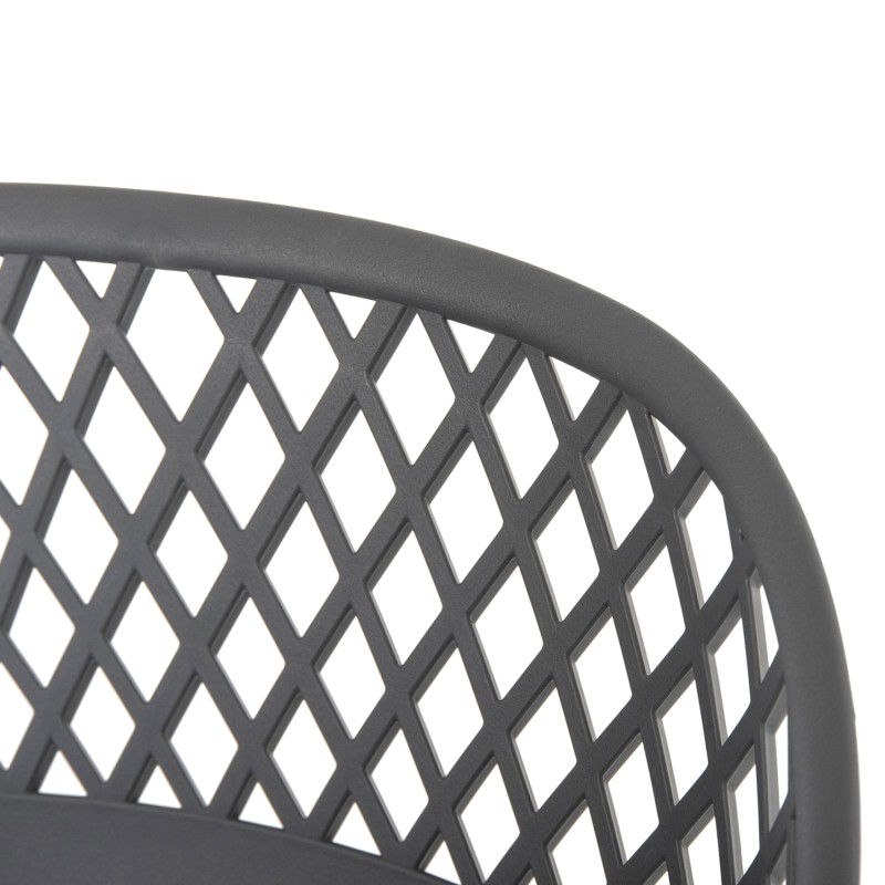 ΣΚΑΜΠΟ ΜΠΑΡ ART MAISON FORLAUDERDALE - GRAY BLACK (46x48x99εκ.)