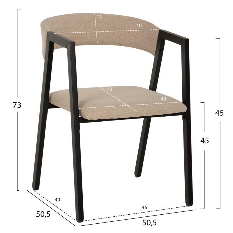 ΣΕΤ ΤΡΑΠΕΖΑΡΙΑΣ ART MAISON FRESNO - WALNUT BLACK (120x70x76εκ)