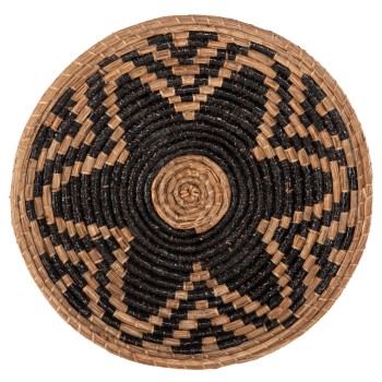 ΔΙΑΚΟΣΜΗΤΙΚΟ ΤΟΙΧΟΥ ΣΤΡΟΓΓΥΛΟ ART MAISON SYLVEON MENDONG GRASS ΣΕ ΦΥΣΙΚΟ & ΜΑΥΡΟ Φ51x6Βεκ.