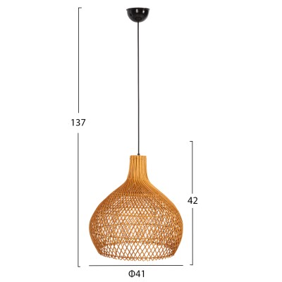 ΦΩΤΙΣΤΙΚΟ ΟΡΟΦΗΣ ART MAISON SERSI ΚΡΕΜΑΣΤΟ RATTAN ΣΕ ΦΥΣΙΚΟ ΧΡΩΜΑ Φ41x137Υεκ. ΦΩΤΙΣΤΙΚΟ ΟΡΟΦΗΣ ART MAISON SERSI ΚΡΕΜΑΣΤΟ RATTAN ΣΕ ΦΥΣΙΚΟ ΧΡΩΜΑ Φ41x137Υεκ.