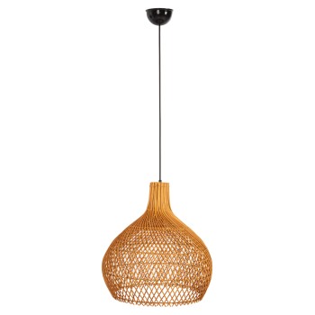 ΦΩΤΙΣΤΙΚΟ ΟΡΟΦΗΣ ART MAISON SERSI ΚΡΕΜΑΣΤΟ RATTAN ΣΕ ΦΥΣΙΚΟ ΧΡΩΜΑ Φ41x137Υεκ.