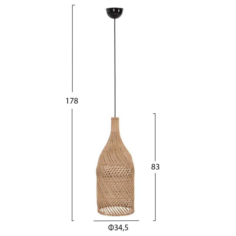 Φωτιστικό Οροφής Art Maison Bolus - Natural (Φ34,5x178εκ.) Φωτιστικό Οροφής Art Maison Bolus - Natural (Φ34,5x178εκ.)
