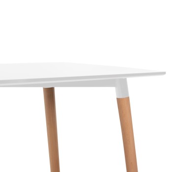 ΤΡΑΠΕΖΙ ART MAISON SYNNYVALE - WHITE NATURAL (120Χ60X74εκ.)