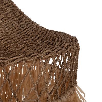 ΦΩΤΙΣΤΙΚΟ ΟΡΟΦΗΣ ART MAISON RUMIKO ΚΡΕΜΑΣΤΟ ΙΝΕΣ ΦΟΙΝΙΚΑ & SEAGRASS ΚΡΟΣΙΑ ΣΕ ΦΥΣΙΚΟ Φ62x42Yεκ.