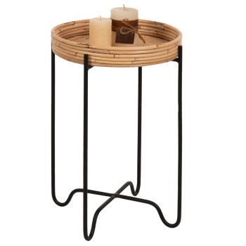 Βοηθητικό Τραπεζάκι Art Maison Katrielle - Natural (Φ32x48εκ.)