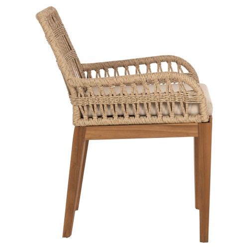 Πολυθρόνα Art Maison Horus - Wood Beige (57x65x83εκ.)