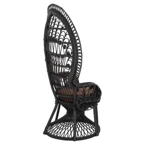 Πολυθρόνα με μαξιλάρι Art Maison Ohnoh - Black (114x72x150εκ.)