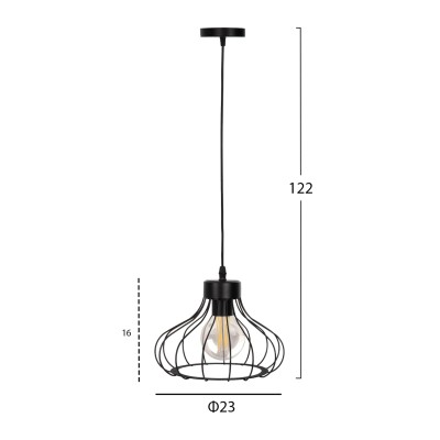 ΦΩΤΙΣΤΙΚΟ ΟΡΟΦΗΣ ART MAISON WHITTIER - BLACK (Φ23x122εκ.) ΦΩΤΙΣΤΙΚΟ ΟΡΟΦΗΣ ART MAISON WHITTIER - BLACK (Φ23x122εκ.)
