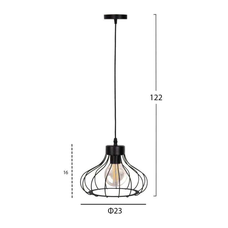 ΦΩΤΙΣΤΙΚΟ ΟΡΟΦΗΣ ART MAISON WHITTIER - BLACK (Φ23x122εκ.) ΦΩΤΙΣΤΙΚΟ ΟΡΟΦΗΣ ART MAISON WHITTIER - BLACK (Φ23x122εκ.)