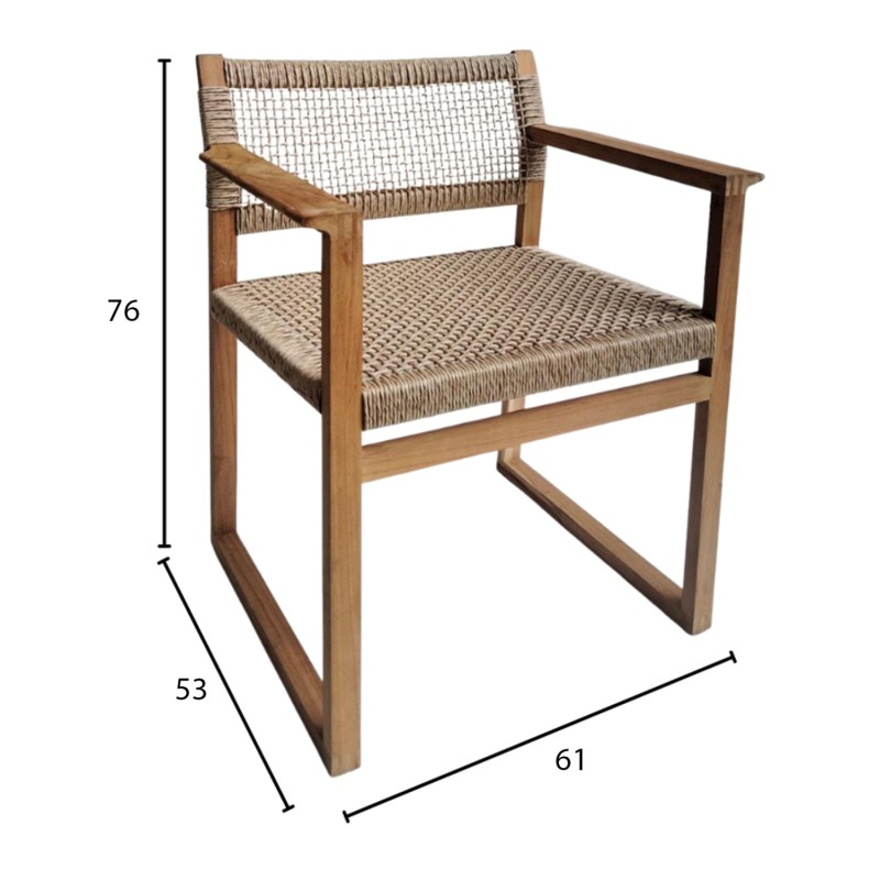 Πολυθρόνα Εσ. Χώρου Art Maison Anatole - Natural (60,5x52x76εκ.) Πολυθρόνα Εσ. Χώρου Art Maison Anatole - Natural (60,5x52x76εκ.)