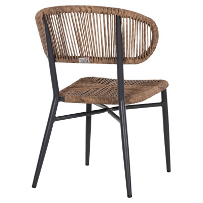 ΚΑΡΕΚΛΑ ΕΞΩΤ.ΧΩΡΟΥ ART MAISON AXEL ΑΛΟΥΜΙΝΙΟ ΣΕ ΑΝΘΡΑΚΙ-ΣΥΝΘΕΤΙΚΟ RATTAN ΓΚΡΙ 49x60x78Υεκ.