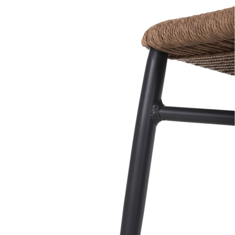 ΚΑΡΕΚΛΑ ΕΞΩΤ.ΧΩΡΟΥ ART MAISON AXEL ΑΛΟΥΜΙΝΙΟ ΣΕ ΑΝΘΡΑΚΙ-ΣΥΝΘΕΤΙΚΟ RATTAN ΓΚΡΙ 49x60x78Υεκ.